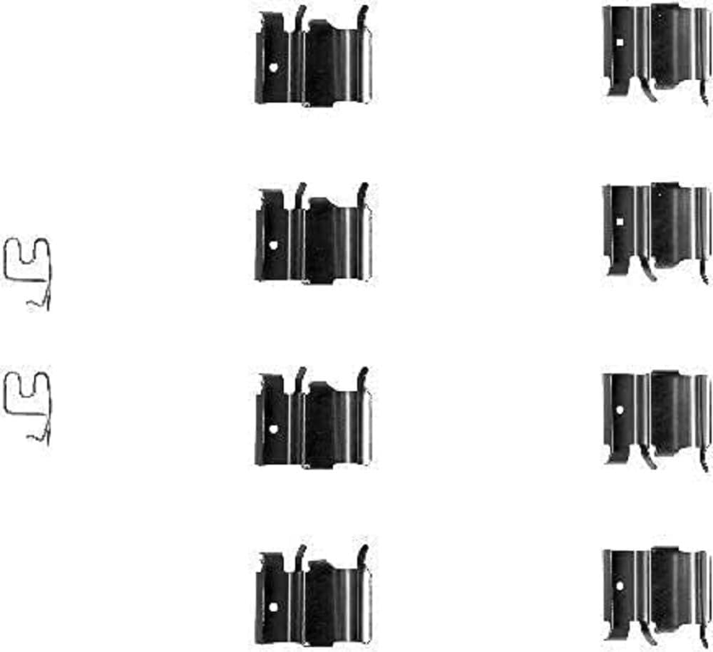 HELLA 8DZ 355 202-771 Zubehörsatz, Scheibenbremsbelag - K0117 - Bremssystem: Sumitomo - für u.a. EUNOS / MAZDA / MITSUBISHI / SUZUKI von Hella