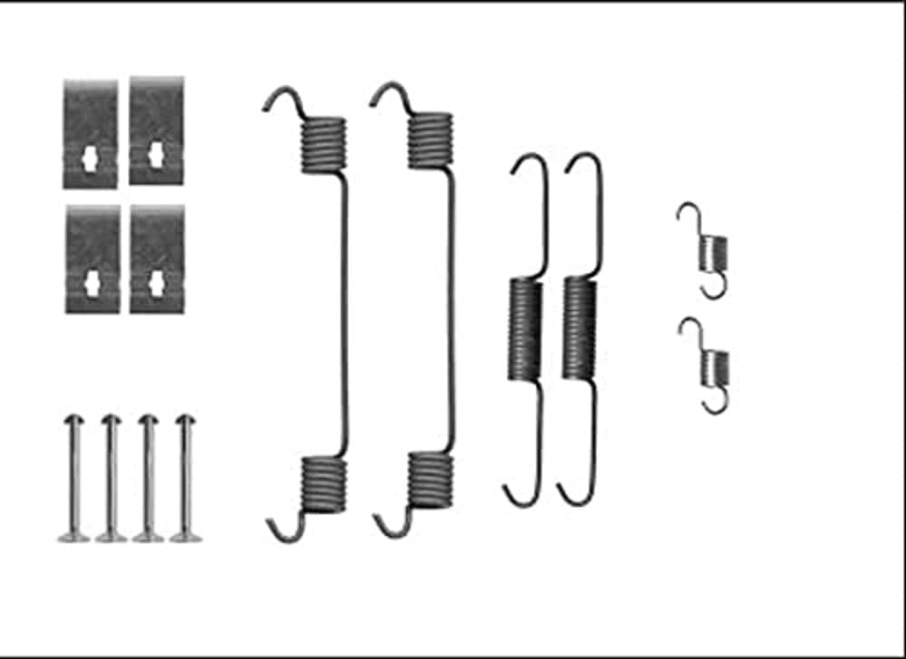 HELLA PAGID 8DZ 355 206-101 Zubehörsatz, Bremsbacken - X0264 - Bremssystem: Akebono - für u.a. SUZUKI von Hella