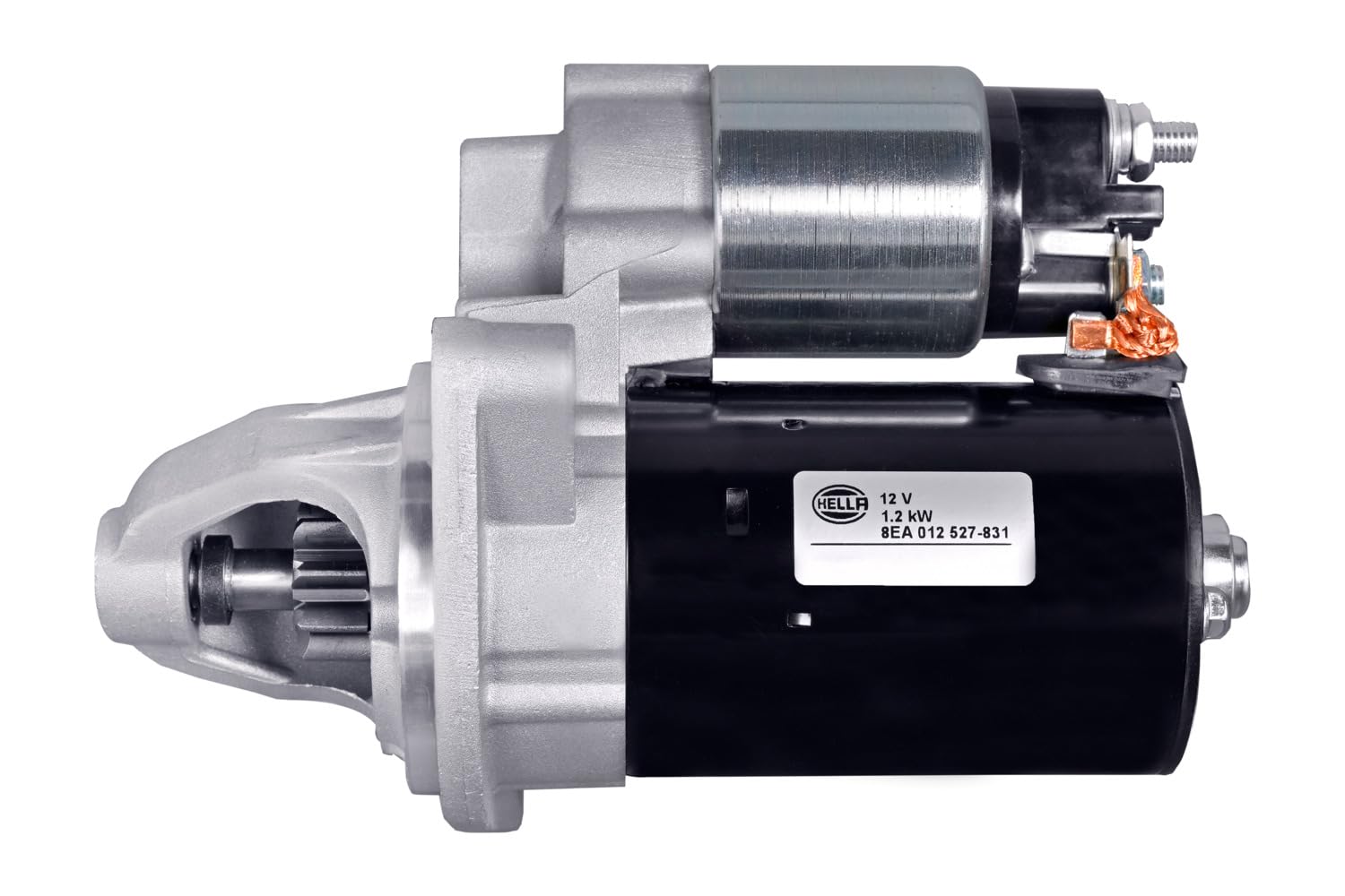 HELLA 8EA 012 527-831 Starter/Anlasser - 12V - 1.2kW - für u.a. BMW 1 (E87), Schwarz von Hella