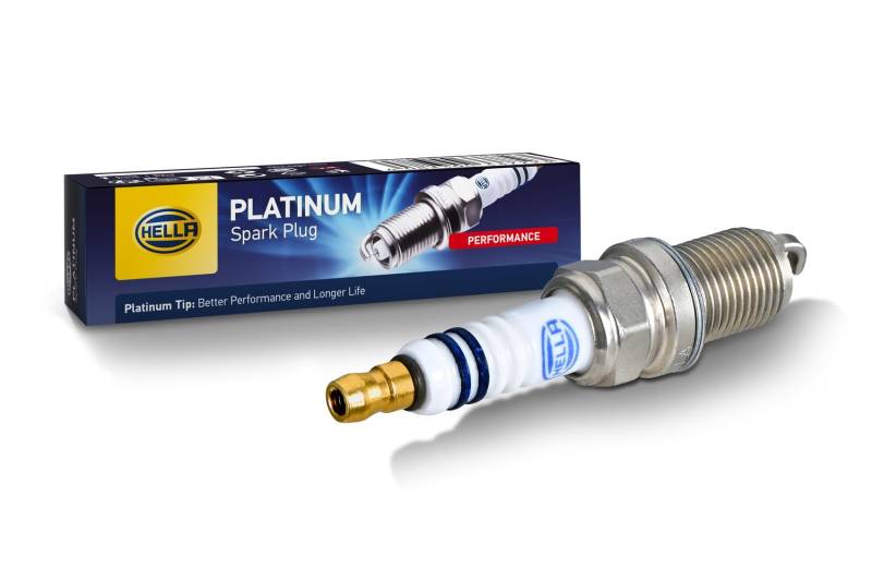 HELLA 8EH 188 705-011 Zündkerze - Platinum PM9RC-10 - Schlüsselweite: 16 - Gewindelänge: 19mm - Elektrodenabstand: 1.0mm von Hella