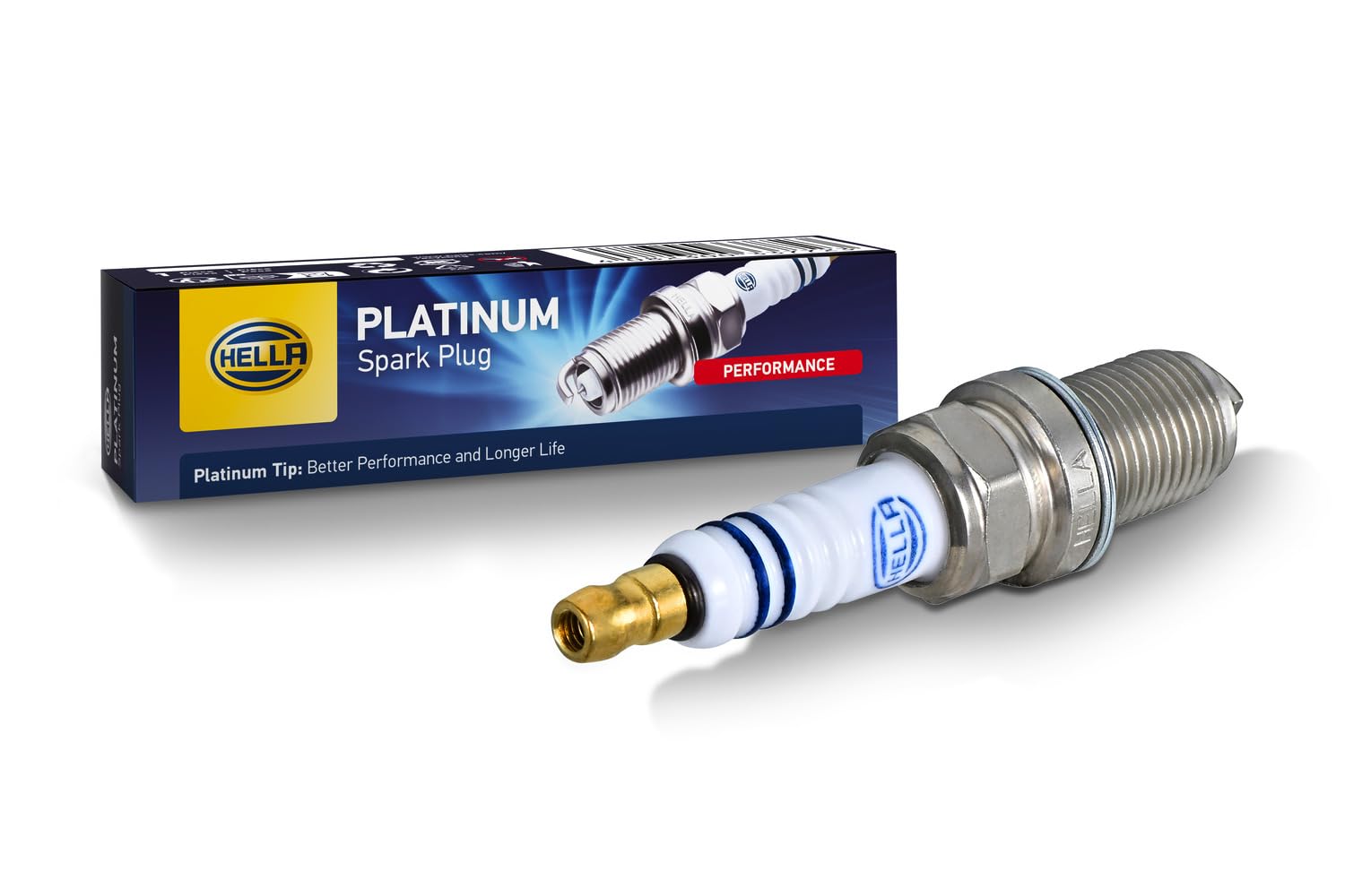 HELLA 8EH 188 705-031 Zündkerze - Platinum PM8RC-7 - Schlüsselweite: 16 - Gewindelänge: 19mm - Elektrodenabstand: 0.7mm von Hella