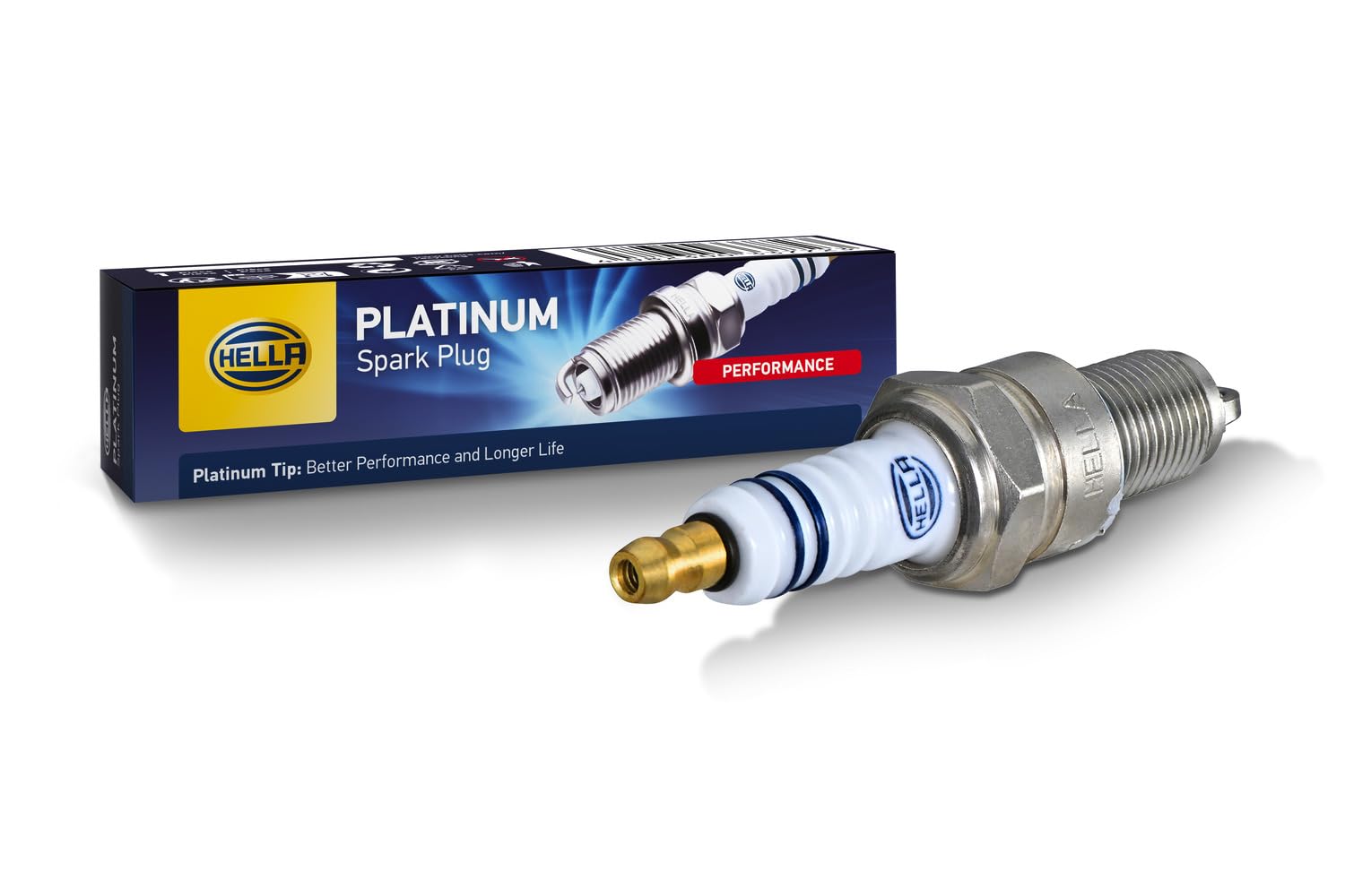 HELLA 8EH 188 705-121 Zündkerze - Platinum PH7RC-8 - Schlüsselweite: 20,8 - Gewindelänge: 19mm - Elektrodenabstand: 0.8mm von Hella