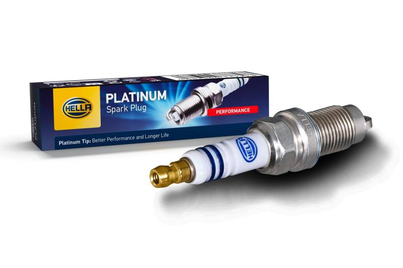 HELLA 8EH 188 705-321 Zündkerze - Platinum PM8RC-8 - Schlüsselweite: 16 - Gewindelänge: 19mm - Elektrodenabstand: 0.8mm von Hella