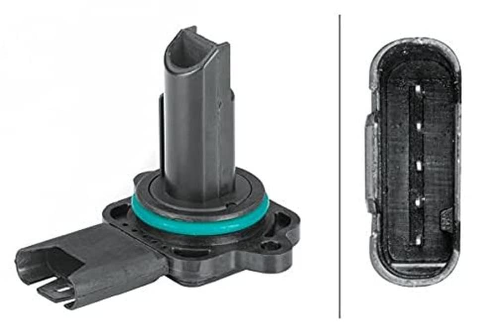 HELLA 8ET 009 142-641 Luftmassenmesser - 5-polig - geschraubt - ohne Saugrohr von Hella