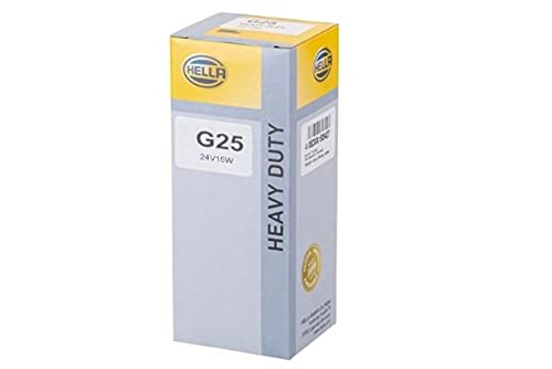 HELLA 8GA 002 072-291 Glühlampe - Sockelglühlampe - Heavy Duty - 24V - 15W - Sockelausführung: BA15s - Schachtel - Menge: 10 von Hella