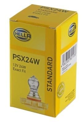 HELLA 8GA 223 569-001 Halogen-Glühlampe - PSX24W - Standard - 12V - 24W - Sockelausführung Glühlampe: PG20/7 - Schachtel - Menge: 1 von Hella