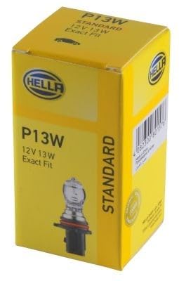 HELLA 8GA 223 569-041 Halogen-Glühlampe - P13W - Standard - 12V - 13W - Sockelausführung Glühlampe: PG18.5d-1 - Schachtel - Menge: 1 von Hella