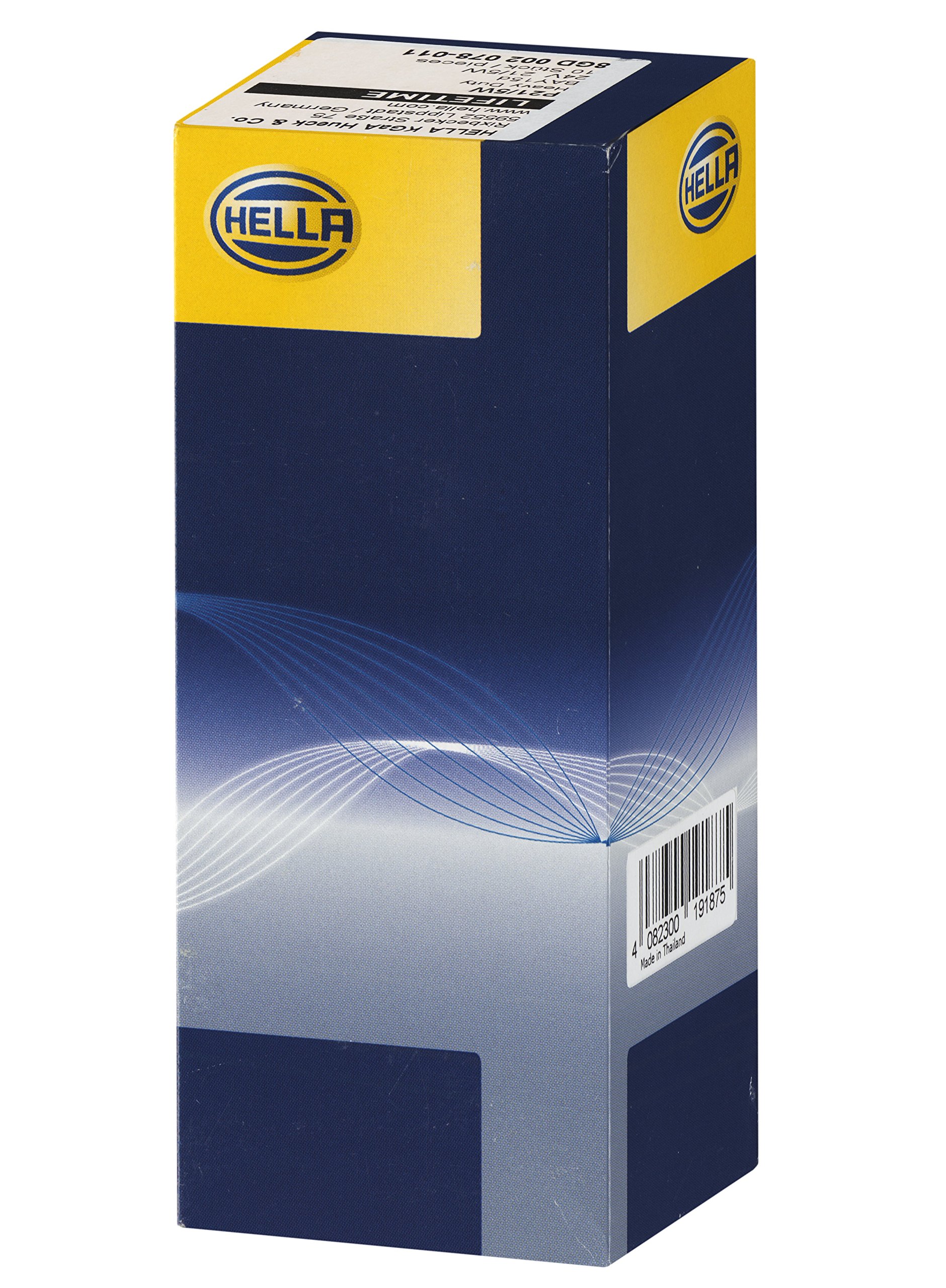 HELLA 8GD 002 078-011 Glühlampe - P21/5W - Heavy Duty Expert - 24V - 21/5W - Sockelausführung: BAY15d - Schachtel - Menge: 10 von Hella