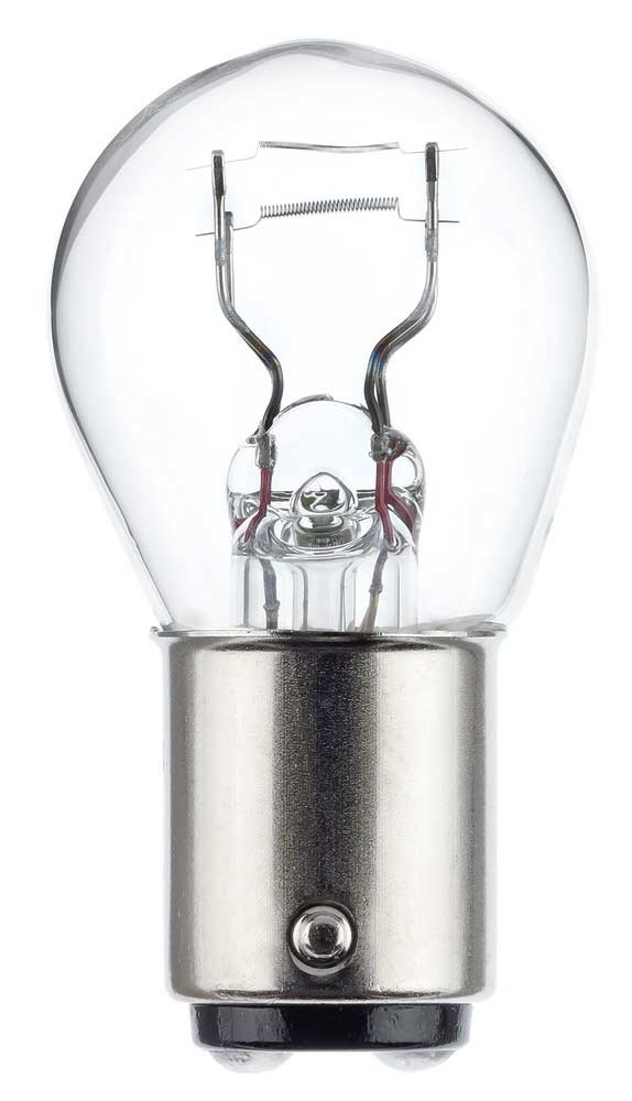 HELLA 8GD 004 772-123 Halogen Glühlampe - P21/4W - Standard - 12V - 4W - Sockelausführung Glühlampe: BAZ15d - Blister - Menge: 2 von Hella