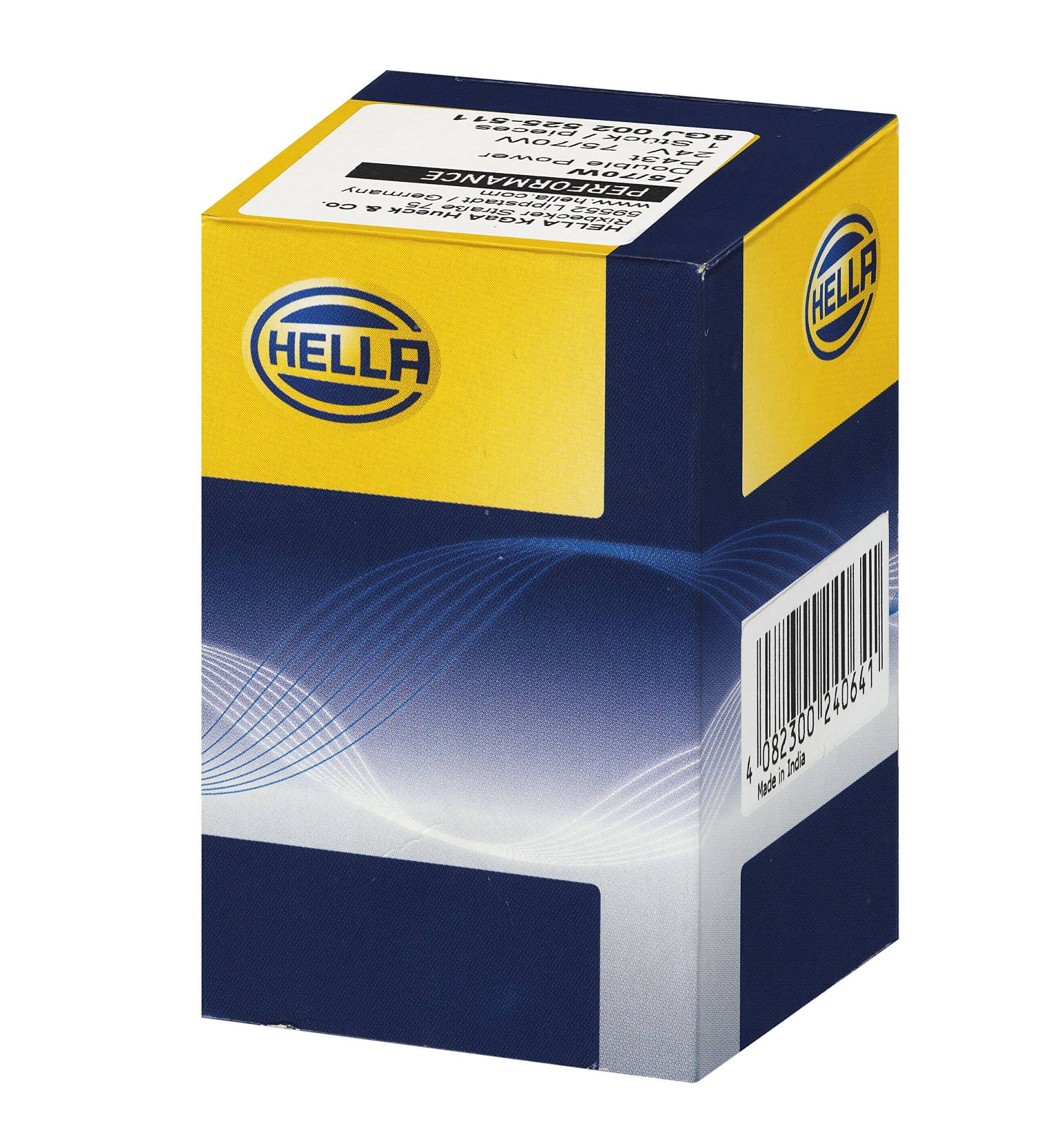 HELLA 8GJ 002 525-511 Halogen Glühlampe - H4 - Heavy Duty Expert - 24V - 75/70W - Sockelausführung Glühlampe: P43t-38 - Schachtel - Menge: 1 von Hella