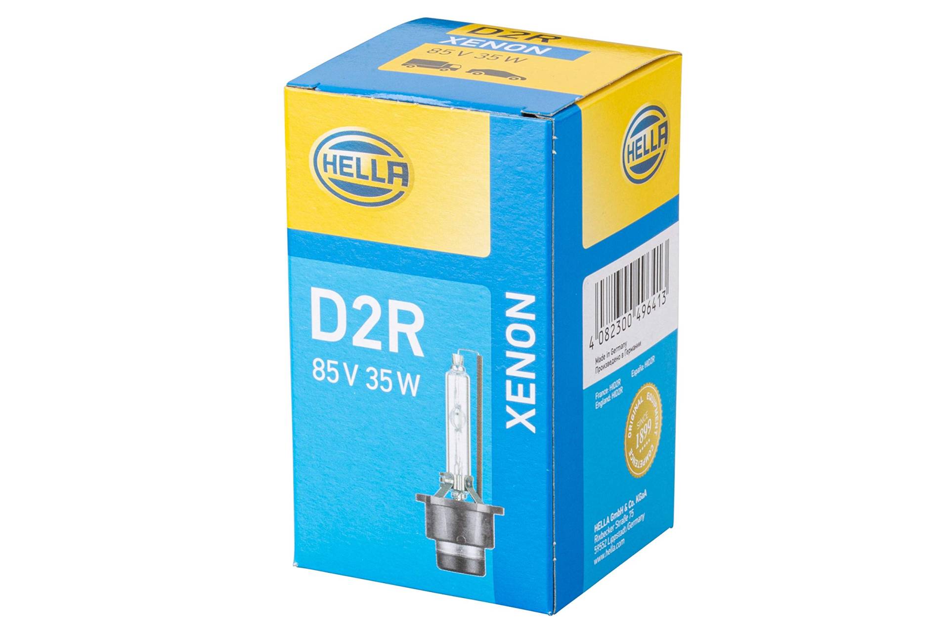 HELLA 8GS 007 001-151 Xenon Glühlampe - D2R - Xenon up to 4300 Kelvin - 85V - 35W - Sockelausführung Glühlampe: P32d-3 - Schachtel - Menge: 1 von Hella