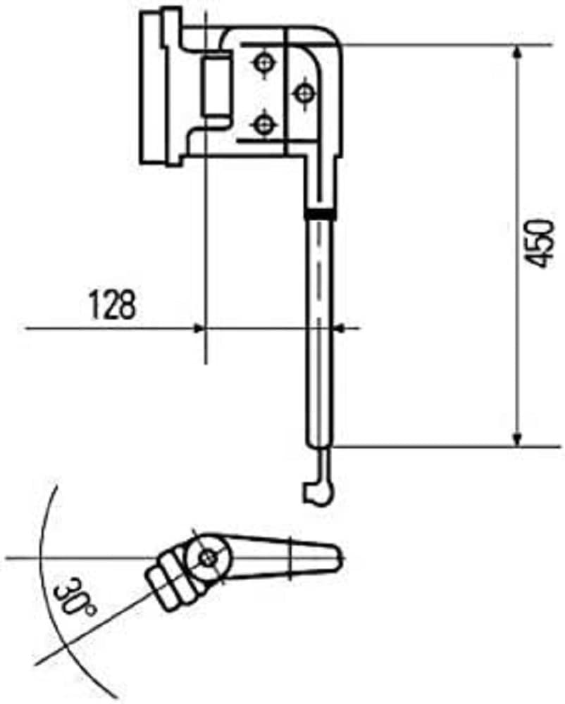 HELLA 8HG 503 009-082 Halter, Außenspiegel - elektrisch - Breite: 128mm - Höhe: 450mm - 6-polig - rechts von Hella