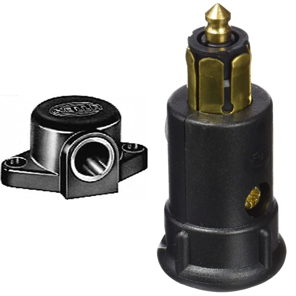 HELLA 8JB 004 123-002 Steckdose - Anbau Stecker: Schraubkontakt - Kunststoffgehäuse - DIN/ISO: 4165 & 8JA 002 262-003 Stecker von Hella