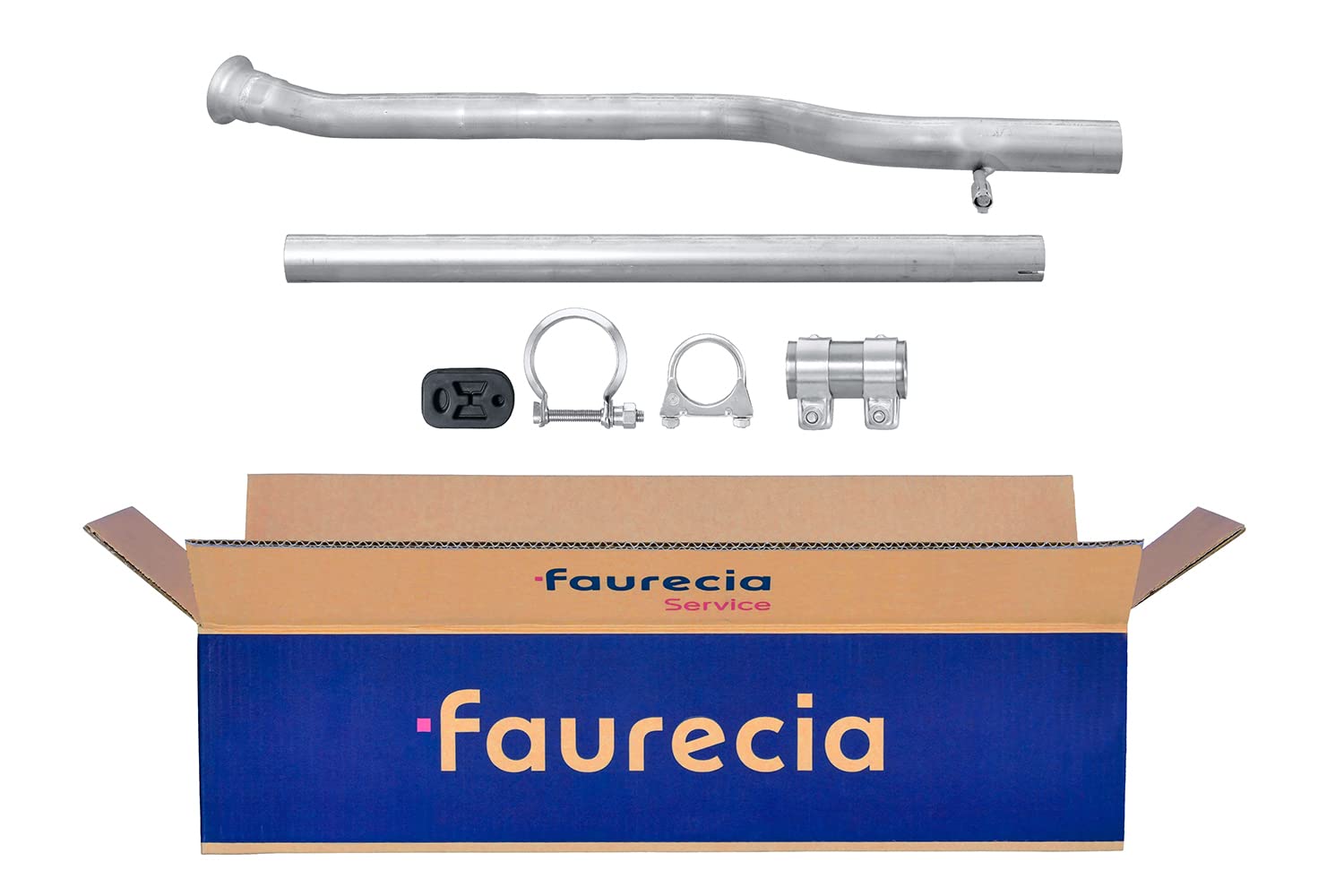 HELLA 8LA 366 007-021 Reparaturrohr, Katalysator - Easy2Fit® Kit - zweiteilig - Set mit Anbauteilen - für u.a. PEUGEOT 106 II von Hella