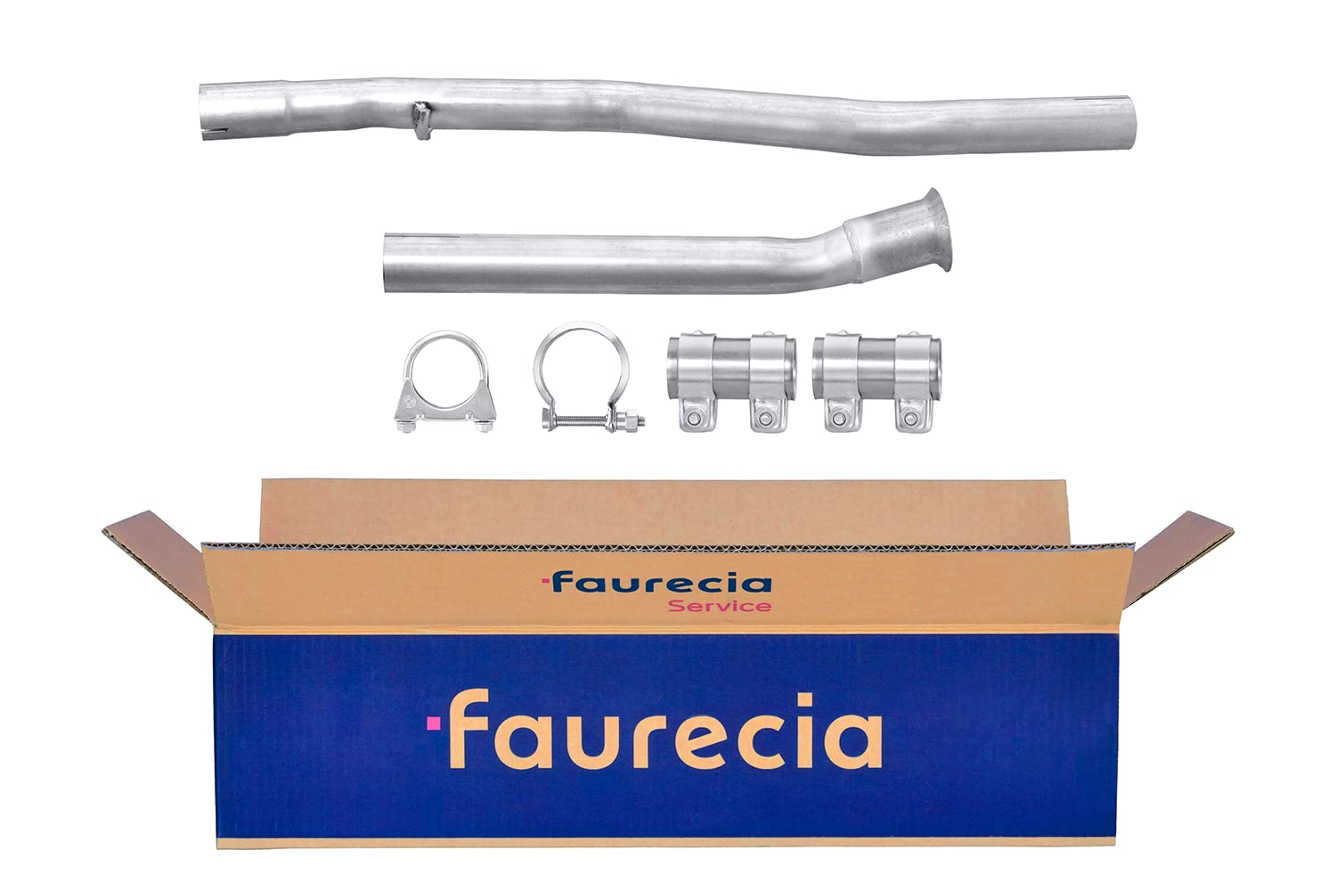 HELLA 8LA 366 007-101 Reparaturrohr, Katalysator - Easy2Fit® Kit - zweiteilig - Set mit Anbauteilen - für u.a. PEUGEOT PARTNER von Hella