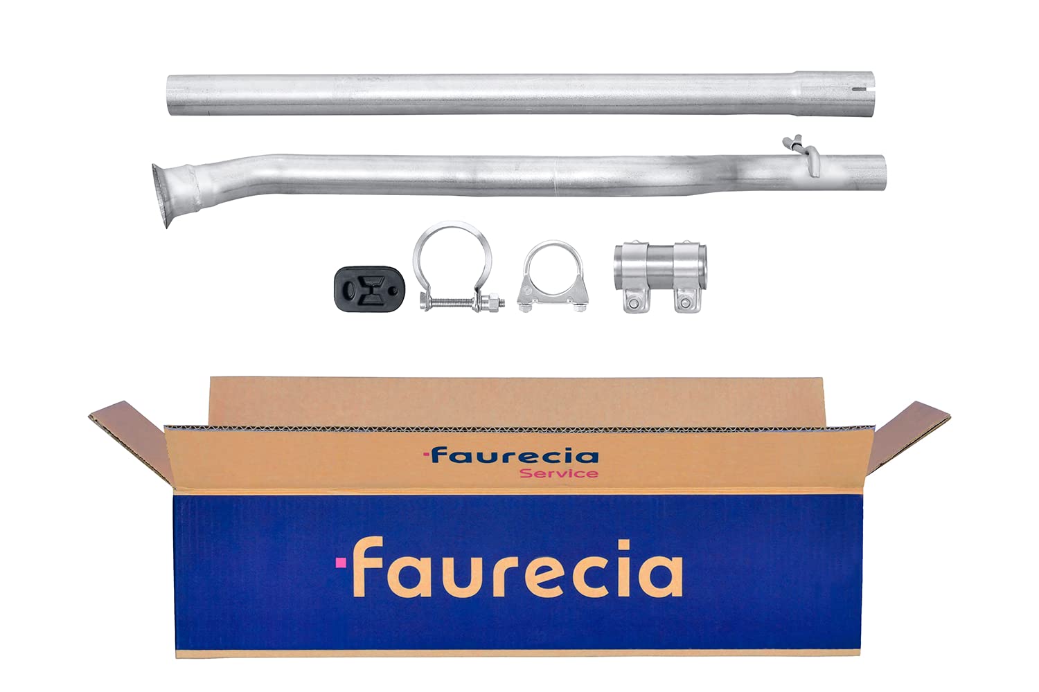 HELLA 8LA 366 007-221 Reparaturrohr, Katalysator - Easy2Fit® Kit - zweiteilig - Set mit Anbauteilen - für u.a. PEUGEOT 106 II von Hella