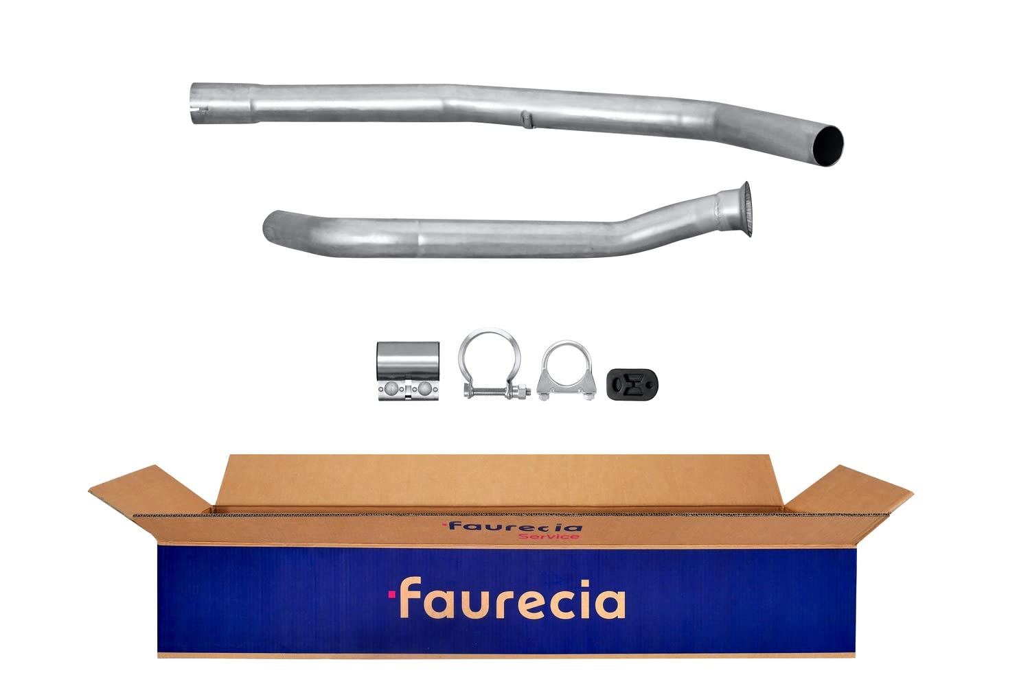 HELLA 8LA 366 007-301 Reparaturrohr, Katalysator - Easy2Fit® Kit - zweiteilig - Set mit Anbauteilen - für u.a. PEUGEOT 306 von Hella