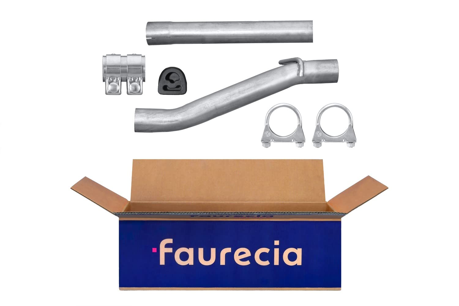 HELLA 8LA 366 007-401 Reparaturrohr, Katalysator - Easy2Fit® Kit - zweiteilig - Set mit Anbauteilen - für u.a. MERCEDES-BENZ C-CLASS (W202) von Hella