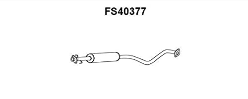 HELLA 8LC 366 024-601 Mittelschalldämpfer - Easy2Fit® Kit - mitte - zweiteilig - Set mit Anbauteilen - für u.a. VAUXHALL VECTRA (B) von Hella