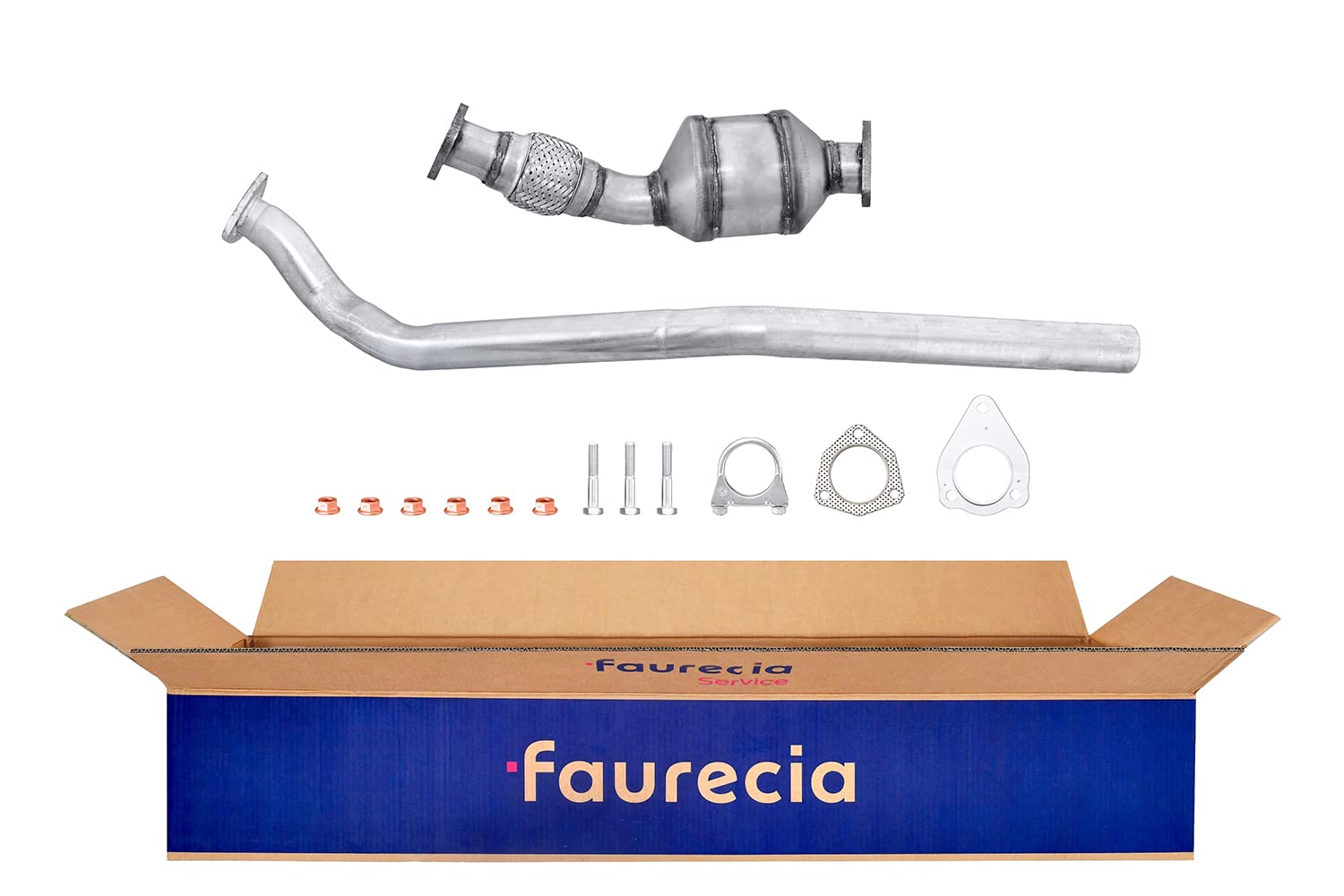 HELLA 8LE 366 050-141 Katalysator - Easy2Fit® Kit - Euro 3 - einteilig - Set mit Anbauteilen - für u.a. SKODA SUPERB I (3U4) von Hella