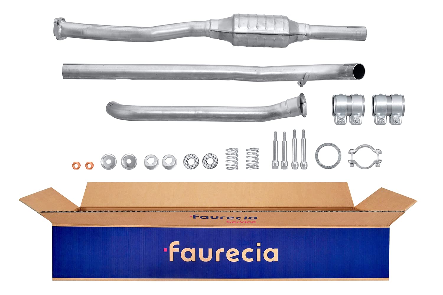 HELLA 8LE 366 050-411 Katalysator - Easy2Fit® Kit - Euro 2 - dreiteilig - Set mit Anbauteilen - für u.a. PEUGEOT 106 II von Hella