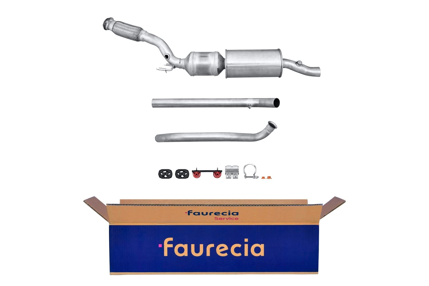 HELLA 8LE 366 052-461 Katalysator - Easy2Fit® Kit - Euro 4 - zweiteilig - Set mit Anbauteilen - für u.a. PEUGEOT 407 SW von Hella