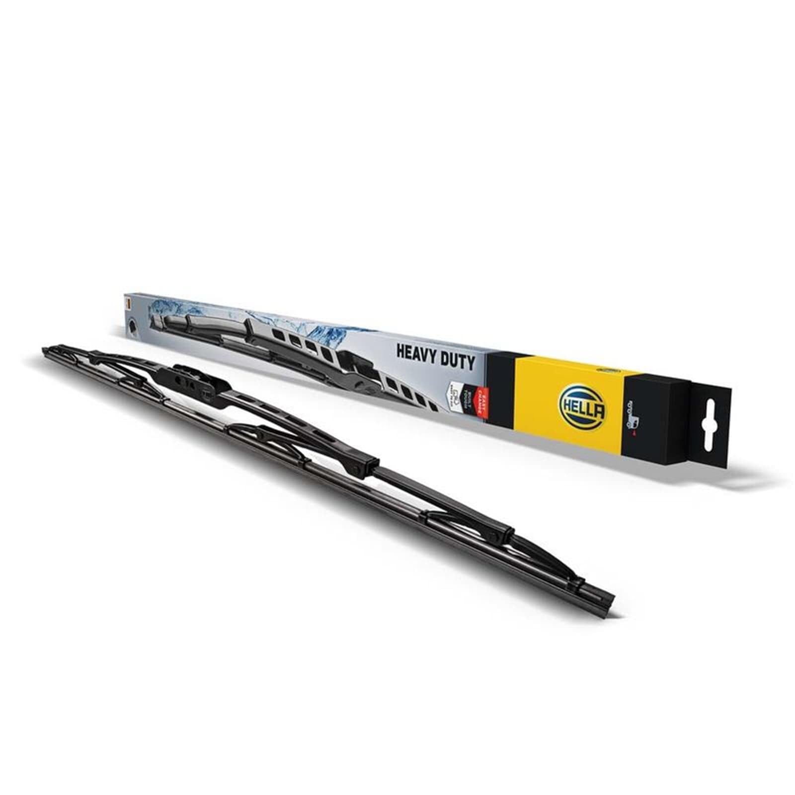 HELLA 9XW 184 107-221 Heavy Duty Scheibenwischer - HD55 - Bügelwischerblatt - für Links-/Rechtslenker - 22" - 550mm - vorne - Menge: 1, Black von HELLA