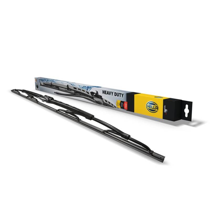 HELLA 9XW 206 480-841 Heavy Duty Scheibenwischer - HD70B - mit vormontierter Spritzdüse - für Linkslenker - 28" - 700mm - beidseitig - Menge: 1 von Hella