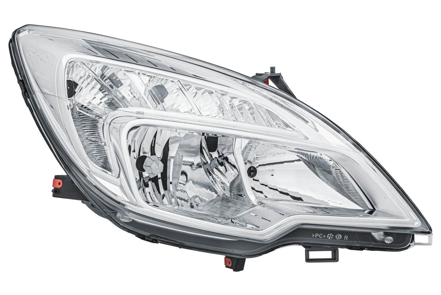 HELLA 1EJ 354 676-021 FF/Halogen Scheinwerfer - für u.a. Opel Meriva B Mpv (S10) - ECE - für Rechtsverkehr - rechts von Hella