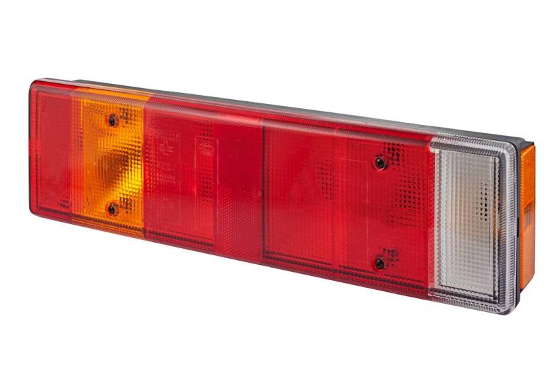 HELLA Rückleuchte - Glühlampe - Anhänger Beleuchtung - 24V / 12V - Anbau/geschraubt - ECE/ADR/GGVS - Lichtscheibenfarbe: mehrfarbig - Stecker: Schraubkontakt - links/rechts - 2VP 007 323-011 von HELLA