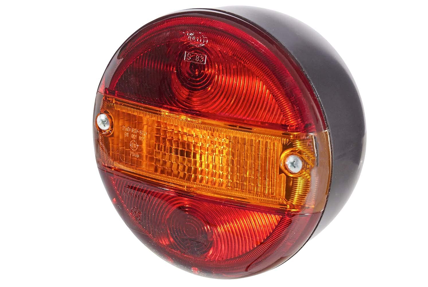 HELLA Rückleuchte - Glühlampe - Anhänger Beleuchtung - 24V / 12V - Anbau/geschraubt - ECE/ADR/GGVS/nicht SAE - Lichtscheibenfarbe: rot/gelb - Stecker: Flachstecker - links/rechts - 2SD 001 685-231 von Hella