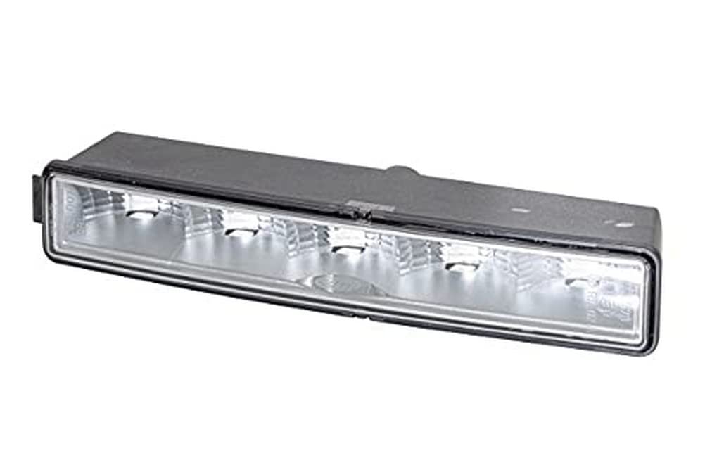 HELLA LED Tagfahrleuchte - LEDayLine - 24V - gerade - SAE - glasklar - Kabel: 500mm - Stecker: AMP - rechts - Menge: 1 - 2PT 010 043-041 von Hella