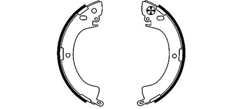 HELLA PAGID 8DB 355 000-821 Bremsbackensatz - H8305 - Bremssystem: Akebono - für u.a. MITSUBISHI von Hella