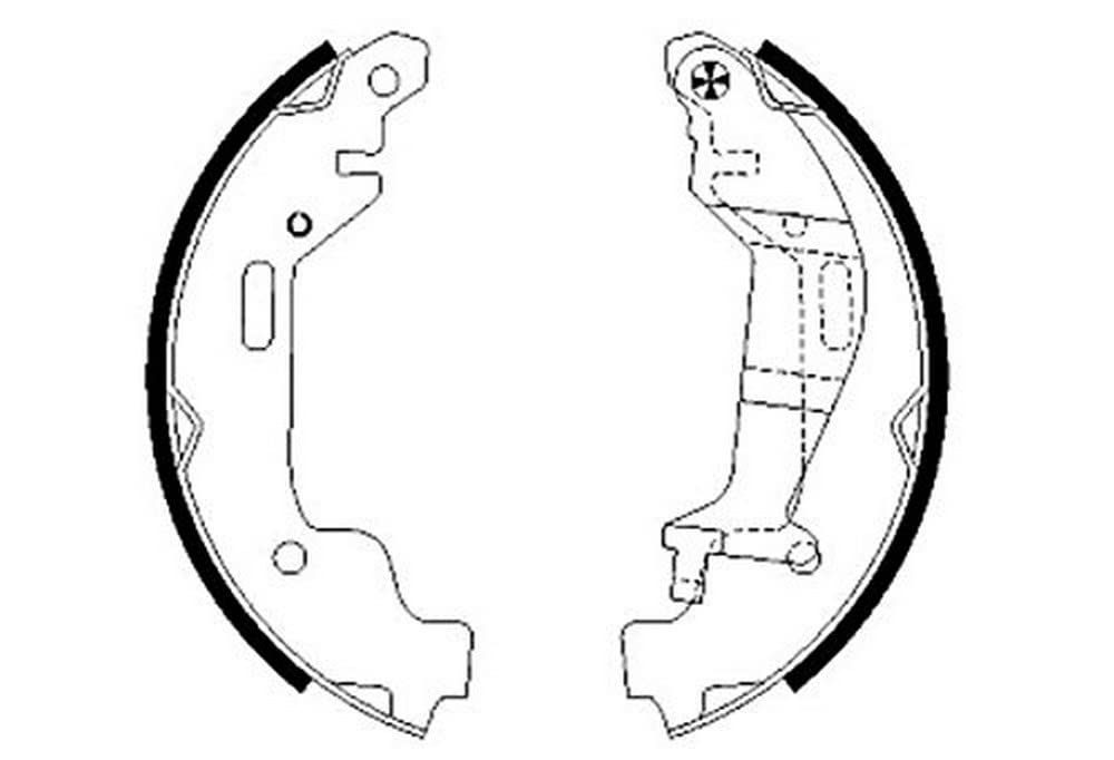 HELLA PAGID 8DB 355 002-451 Bremsbackensatz - H9475 - für u.a. OPEL / SUZUKI / VAUXHALL von Hella