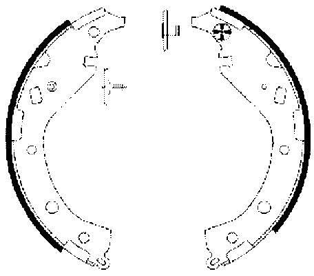 HELLA PAGID 8DB 355 002-811 Bremsbackensatz - H9745 - für u.a. TOYOTA von Hella