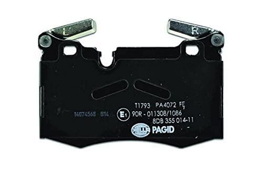 HELLA PAGID Bremsbeläge vorne - für Verschleißwarnanzeiger vorbereitet - vier Bremsbeläge pro Set - T1793 - für u.a. MINI - 8DB 355 014-111 von Hella