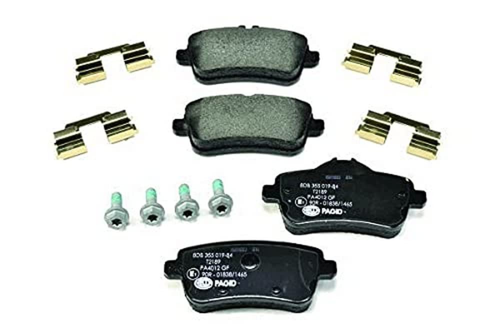 HELLA Bremsbeläge hinten - für Verschleißwarnanzeiger vorbereitet - vier Bremsbeläge pro Set - T2189 - für u.a. MERCEDES-BENZ - 8DB 355 019-841 von Hella