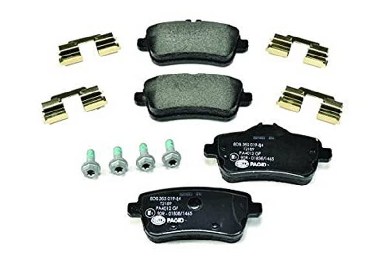 HELLA PAGID Bremsbeläge hinten - für Verschleißwarnanzeiger vorbereitet - vier Bremsbeläge pro Set - T2189 - für u.a. MERCEDES-BENZ - 8DB 355 019-841 von Hella