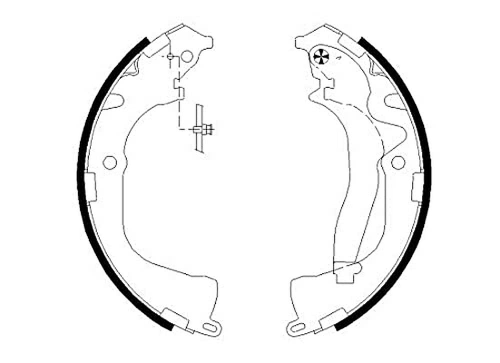 HELLA PAGID 8DB 355 022-061 Bremsbackensatz - H1795 - für u.a. VOLKSWAGEN von Hella