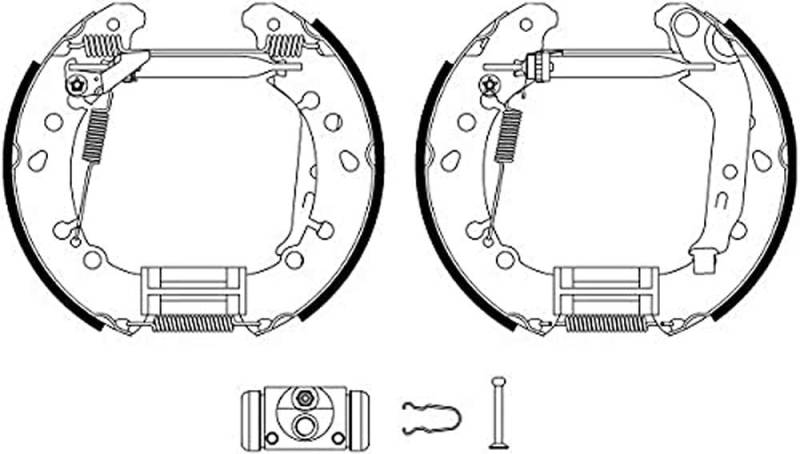 HELLA PAGID 8DB 355 022-791 Bremsbackensatz - R1352 - Bremssystem: APL - für u.a. TOYOTA von Hella