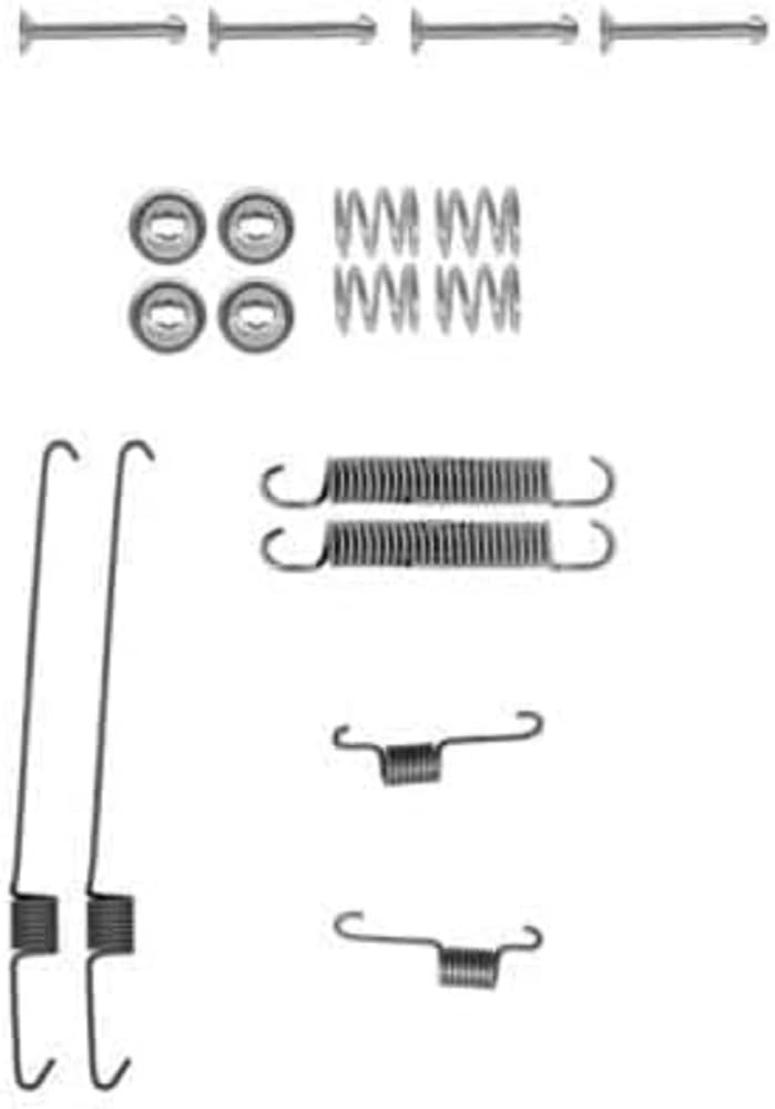 HELLA 8DZ 355 200-001 Zubehörsatz, Bremsbacken - X0001 - Bremssystem: ATE - für u.a. DAIHATSU / PERODUA von Hella