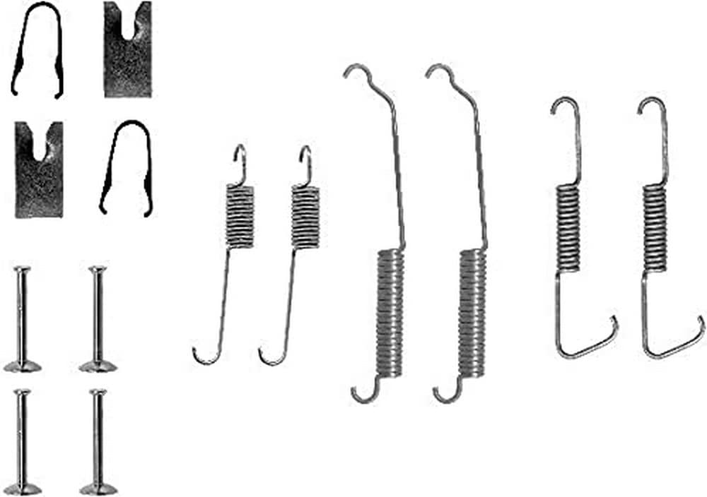 HELLA PAGID 8DZ 355 200-491 Zubehörsatz, Bremsbacken - X0102 - Bremssystem: Lucas - für u.a. MERCEDES-BENZ von Hella