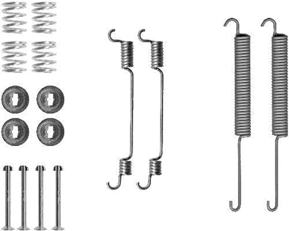 HELLA PAGID 8DZ 355 200-641 Zubehörsatz, Bremsbacken - X0119 - Bremssystem: Bosch - für u.a. FORD / NISSAN von Hella