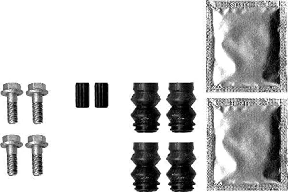 HELLA 8DZ 355 201-571 Zubehörsatz, Bremssattel - K0335 - Bremssystem: Bosch - für u.a. ABARTH / ALFA ROMEO / CITROEN / FIAT von Hella