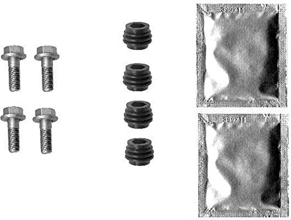 HELLA PAGID 8DZ 355 201-601 Zubehörsatz, Bremssattel - K0396 - Bremssystem: Sumitomo/TRW/Akebono - für u.a. ACURA / HONDA / MG / ROVER / TOYOTA von Hella