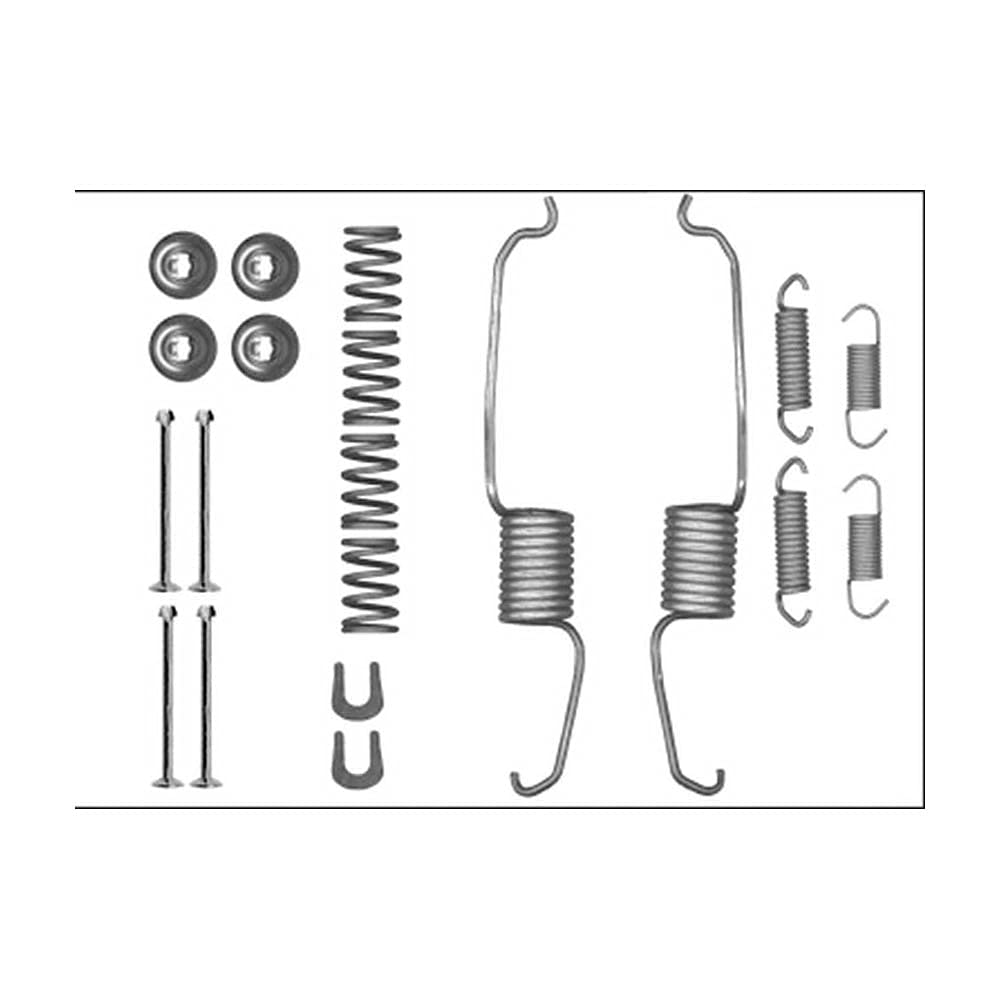 HELLA PAGID 8DZ 355 206-091 Zubehörsatz, Bremsbacken - X0269 - Bremssystem: Akebono - für u.a. TOYOTA von Hella