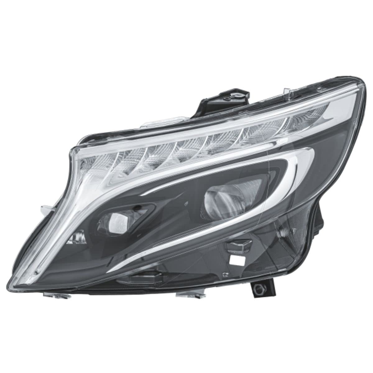 HELLA 1EX 011 284-271 LED-Hauptscheinwerfer - für u.a. MERCEDES-BENZ VITO Tourer (W447) - grau - ECE/CCC - für Rechtsverkehr - links von Hella