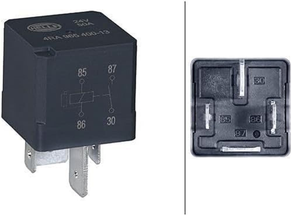 HELLA Relais, Arbeitsstrom - 24V - 4-polig - Schließer - 4RA 965 400-131 von Hella