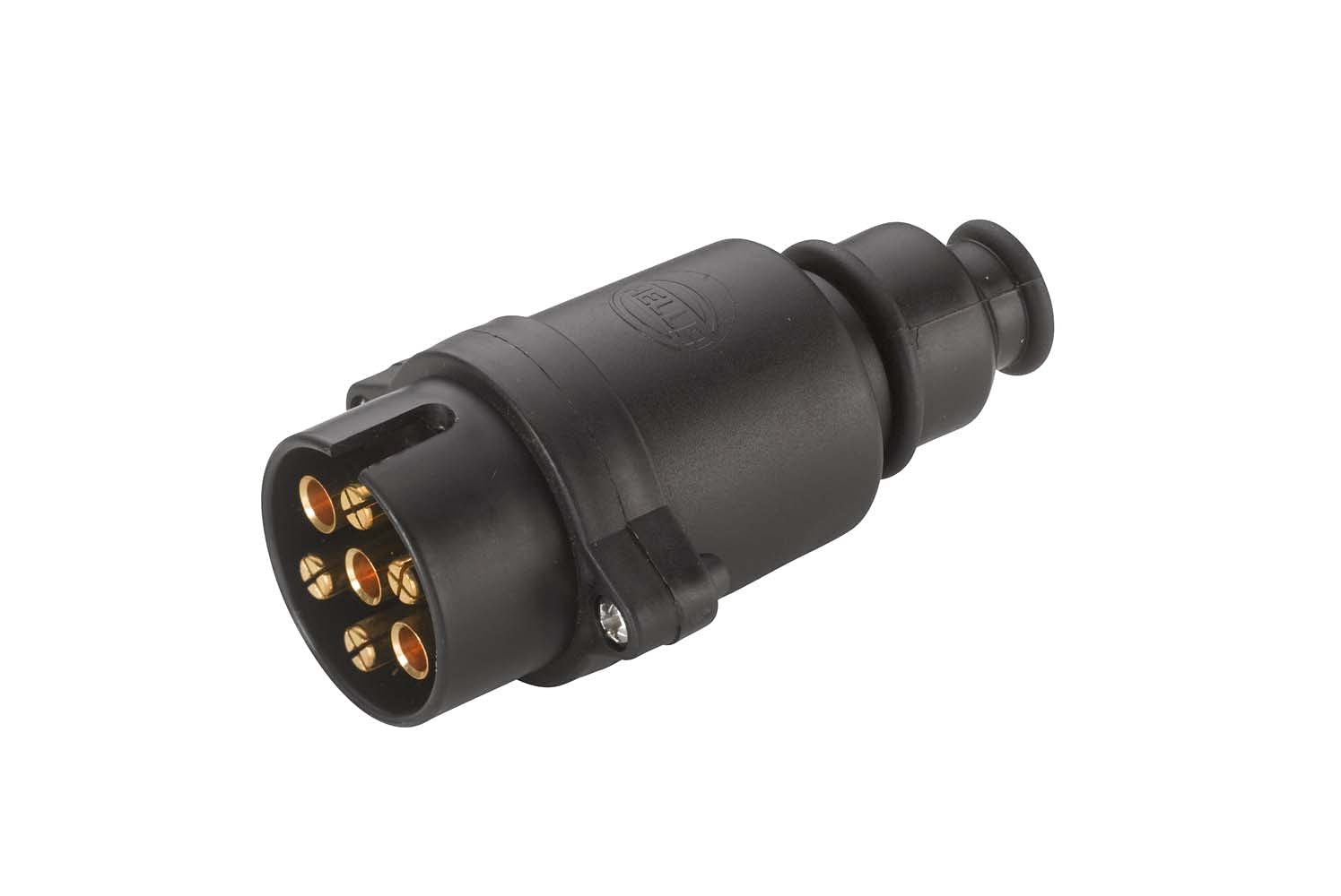 HELLA Stecker - 12V - 7-polig - Stecker: Flachstecker - Länge: 82mm - schwarz - DIN/ISO: 1724 N-Typ - Menge: 25 - 8JA 001 930-041 von Hella