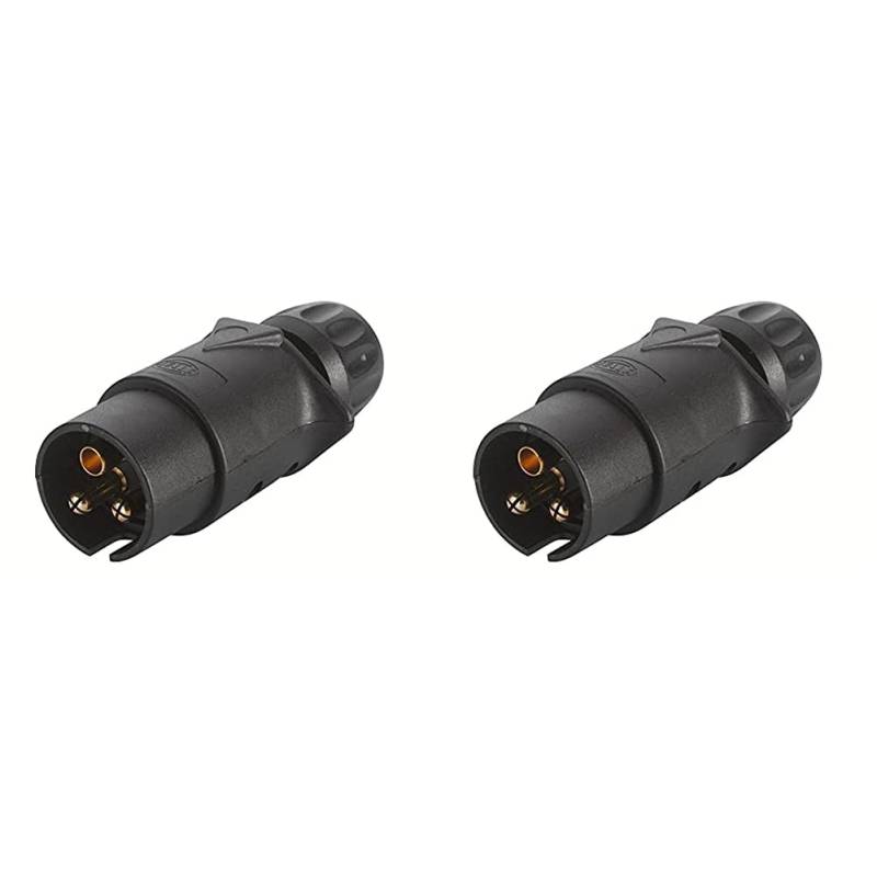 HELLA - Stecker - 24V - 3-polig - Stecker: Schraubkontakt - schwarz - 8JA 002 263-031 (Packung mit 2) von Hella